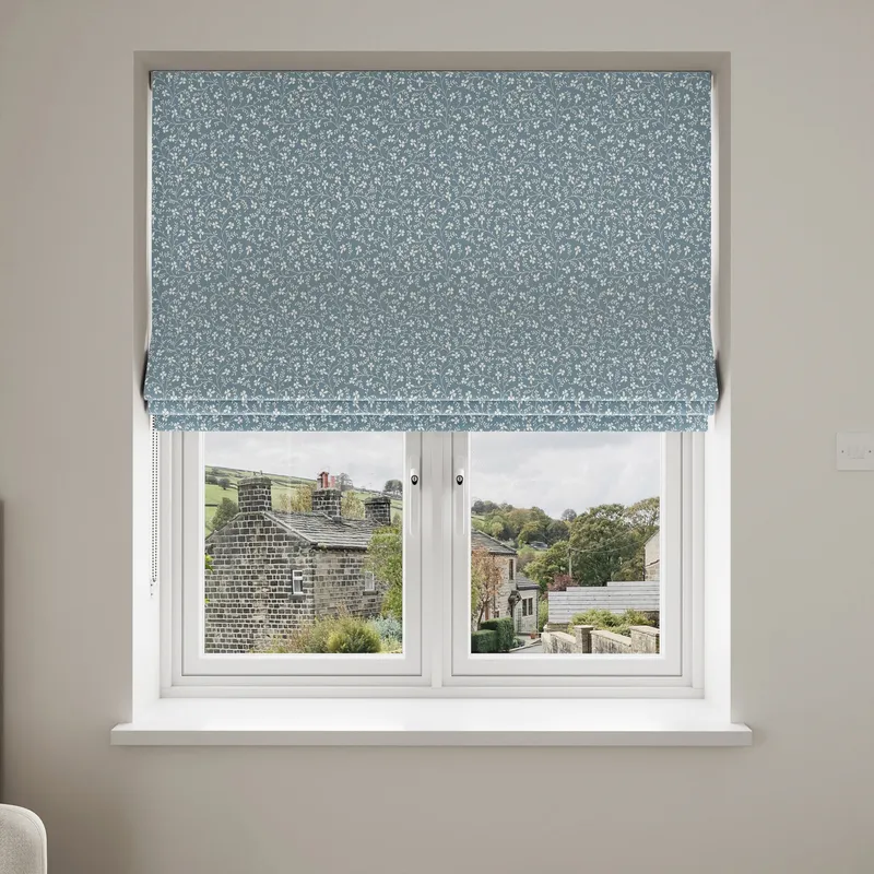 Laura Ashley Campion Newport Blue Blinds Uk