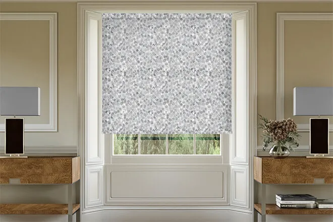 Alma Grey - Patterned Roller Blind