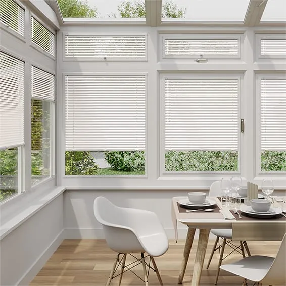 Oyster Pearl Perfect Fit Venetian Blind Venetian Conservatory Blind