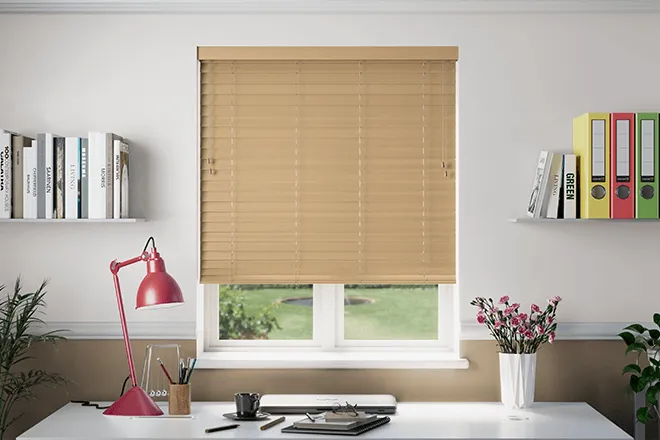 Morgan 50 Birch - 50mm Slat Wooden Blind