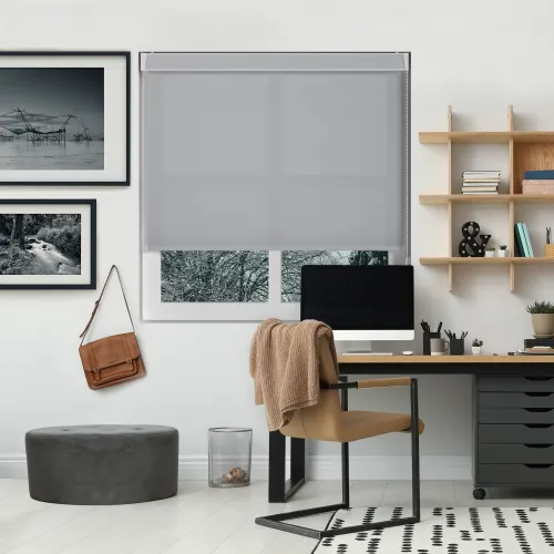 Origin Stratus Grey Pelmet Roller Blind