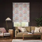 Bouquet Parade Faux Silk Pink Roller Blind