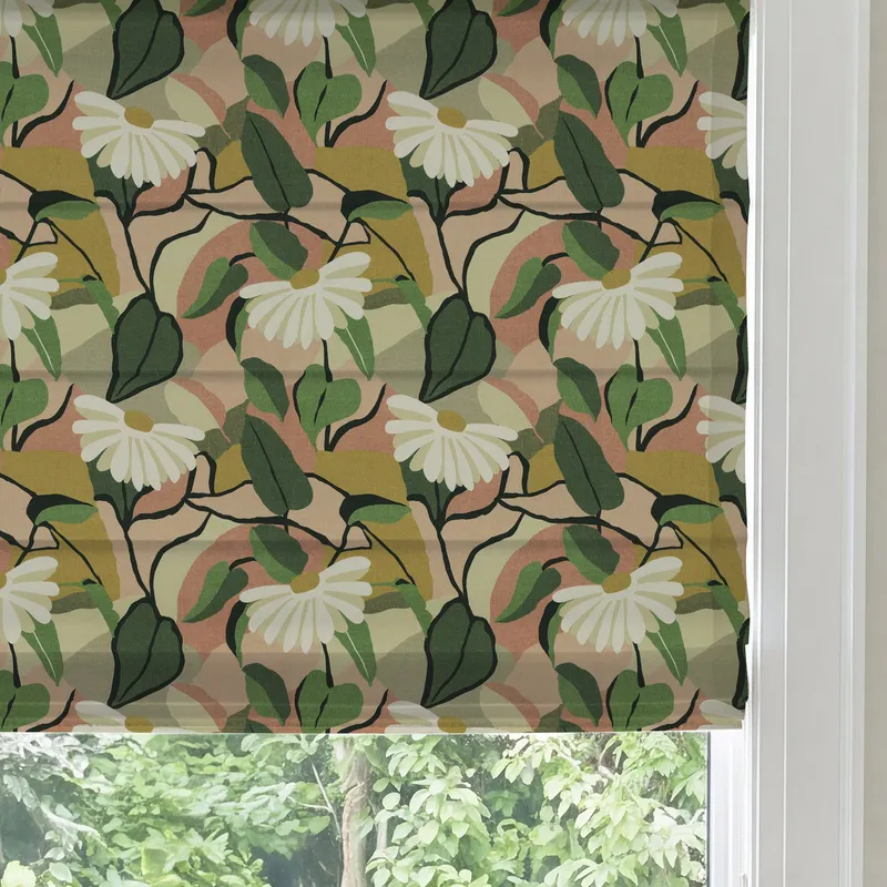 Ante Decor Bowie Made To Measure Roman Blind Cosmic Pink Soda