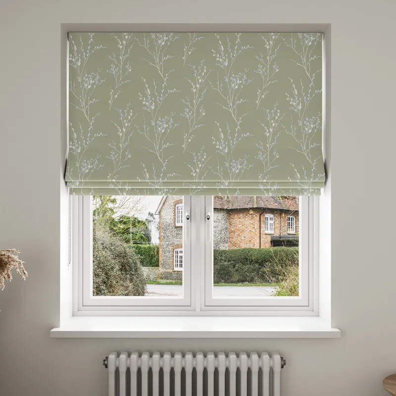 Laura Ashley Pussy Willow Moss Green Blinds Uk