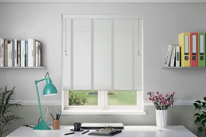 Millennium Metallic Silver - 50mm Aluminium Venetian Blinds With Lunar Tapes