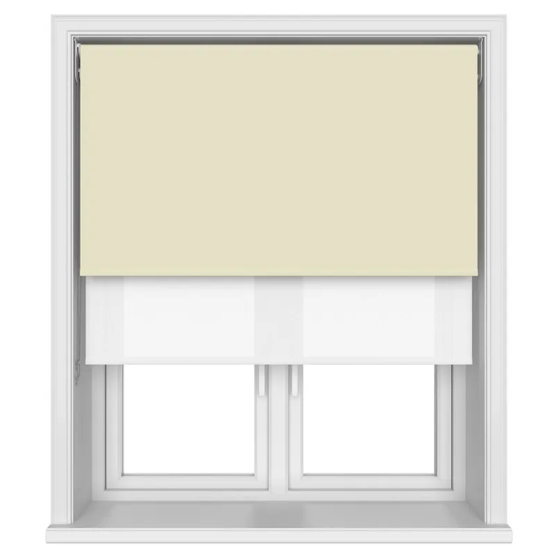 Bella Beige Double Roller Blind Blinds Uk