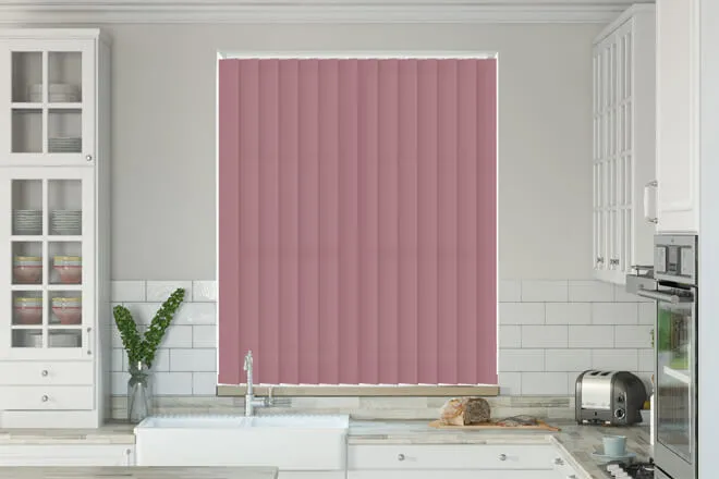 Chloe Pink Musk - Moisture Resistant Vertical Blind