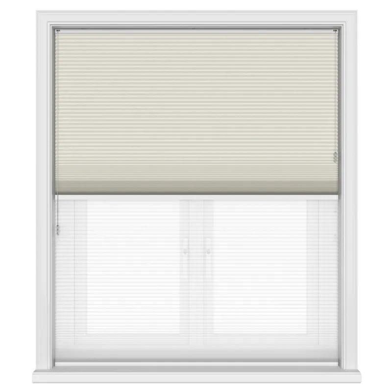 Blenheim Blockout White Mist Day & Night Blinds Uk