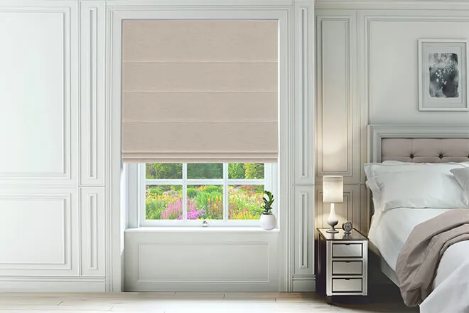 Vega Beige - Woven Roman Blind