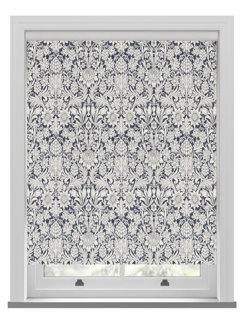 William Morris At Home Sunflower Indigo Roller Blind