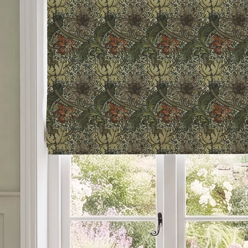 House Llewelyn-bowen Morris Major Printed Made To Measure Roman Blind Emberleaf