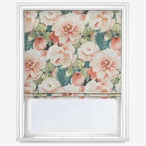 Mirabel Teal Roman Blind