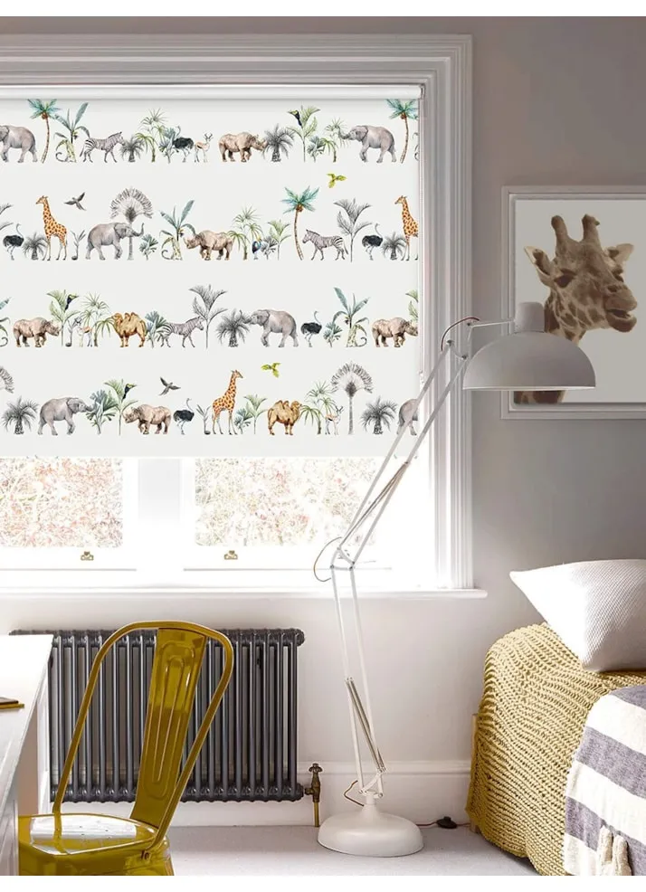 Kalahari Natural Safari Animal Childrens Roller Blind