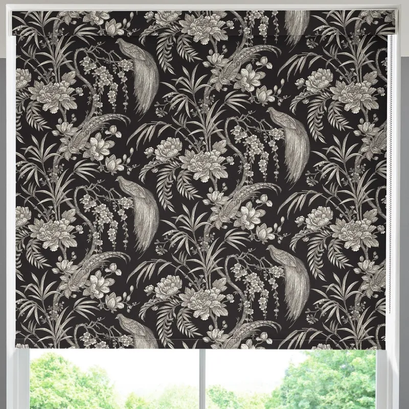 Catalan Made To Measure Blackout Roller Blind Ebony