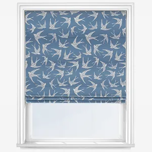 Studio G Fly Away Navy Roman Blind