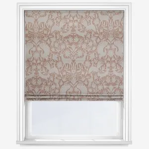 Scandi Wildlife Terracotta Roman Blind
