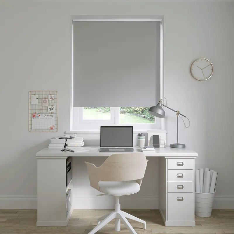 Barcelona Vellum Grey Roller Blinds