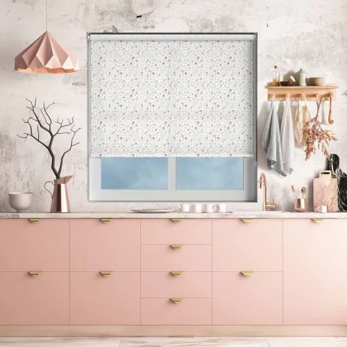 Floral Scatter Blush Roller Blind