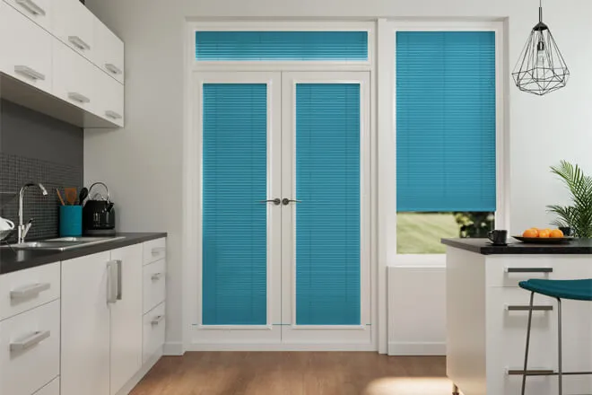 Precision Matt Blue - 25mm Slat Venetian Premium Perfect Fit Blind