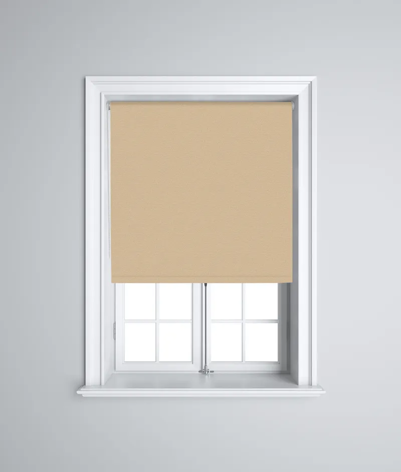 Darktex Fr Beige 3m 230v Relay Operated Electric Roller Blinds