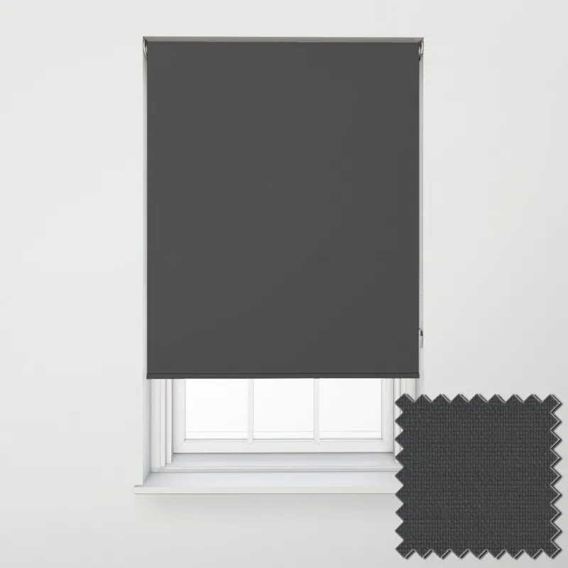 Unishade Black Extra Wide Electric Roller Blinds