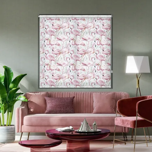 Serena Pink Roller Blind - Stylish Light Control Solution