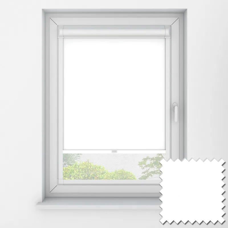 Opaque White 1 83m Perfect Fit Roller Blinds