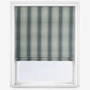 Moon Regency Silver Aqua Roman Blind