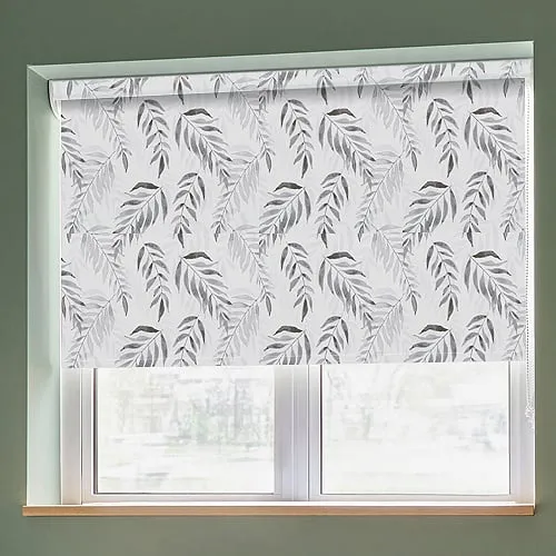 Clarice Pewter Light Filtering Roller Blinds