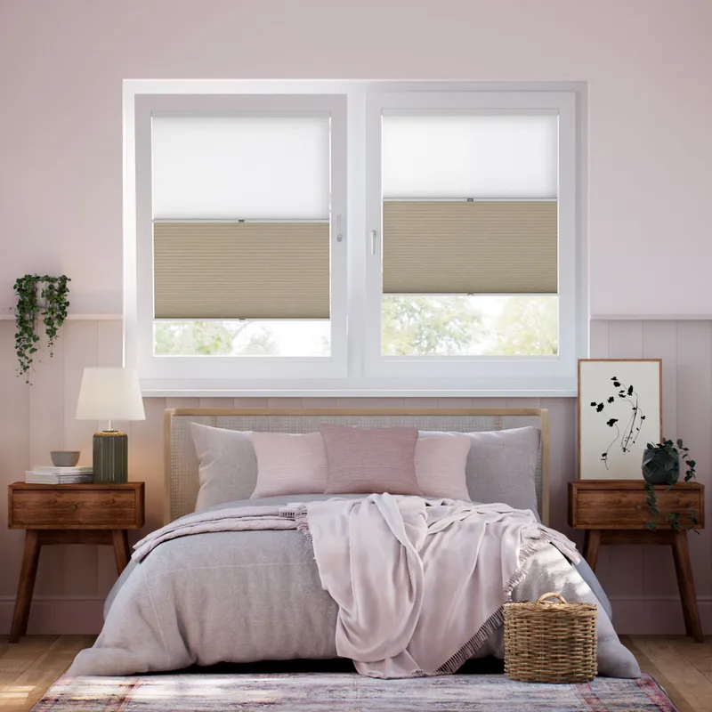 Stick On Night & Day Duo Beige Thermal Blind