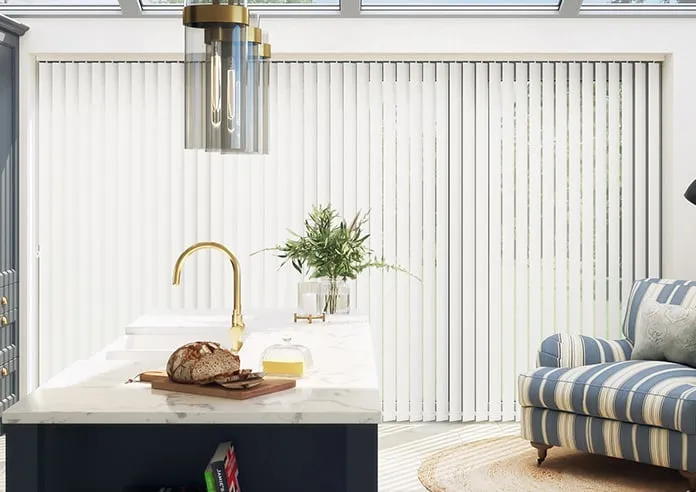 Toulouse (Blackout) Textured Grey - Vertical Blind