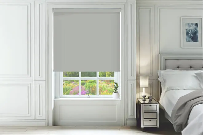 Universal Light Grey - Blackout Roller Blind