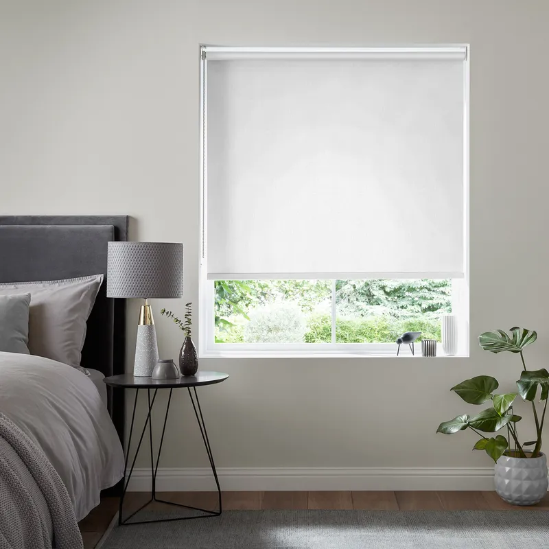 Insta Fit No Drill Begonia Blackout Cream Roller Blinds - Fit In 30 Se