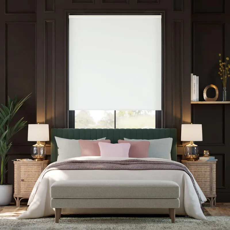 Twist2go Kendal Blackout Powder White Roller Blind