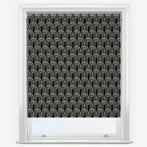 Sonova Studio All Over Rainbow Liquorice Roller Blind