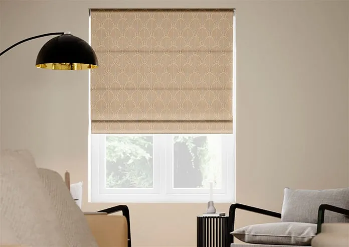 Boudoir Satinwood - Roman Blind