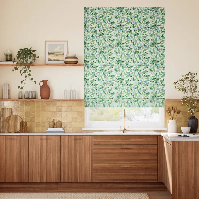 Dancing Daisies Forest Roman Blind