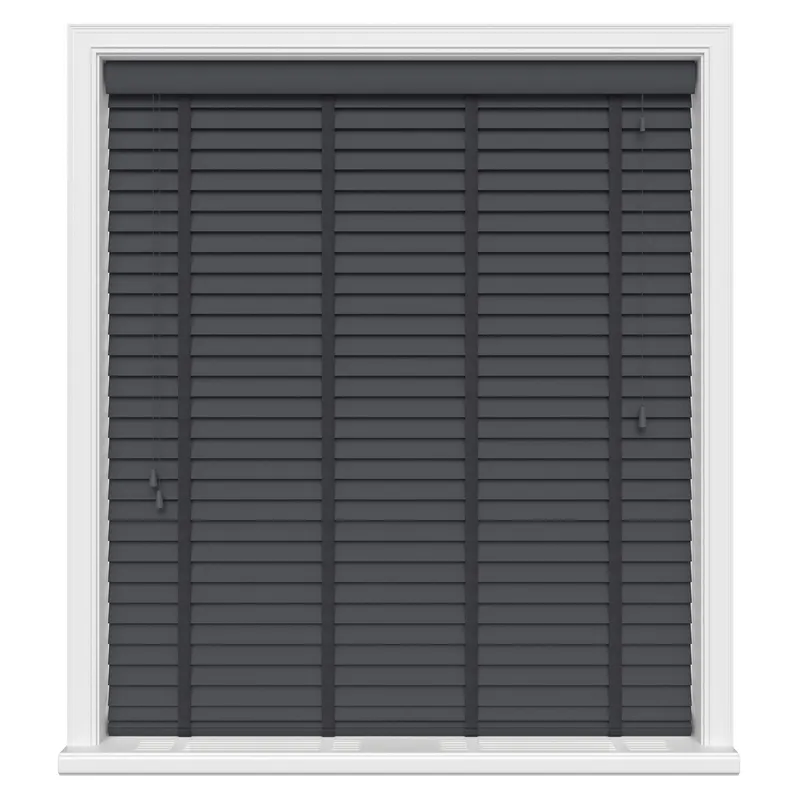 Anthracite Grey With Tapes Eco-wood Blinds Uk