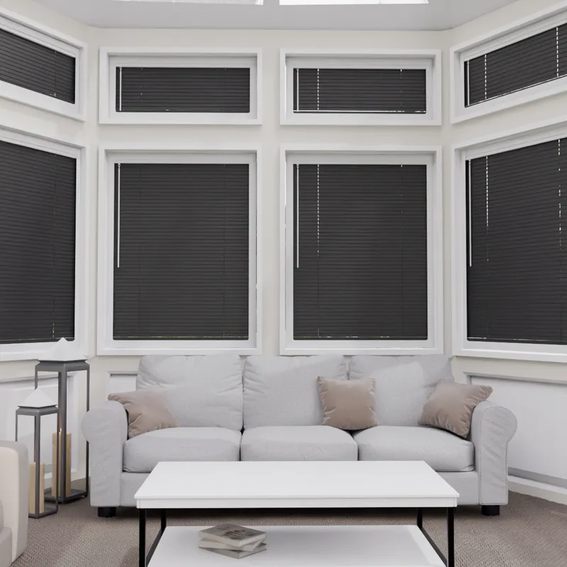 Perfect Fit No Drill Metal Blind - Sparkle Black - 25mm