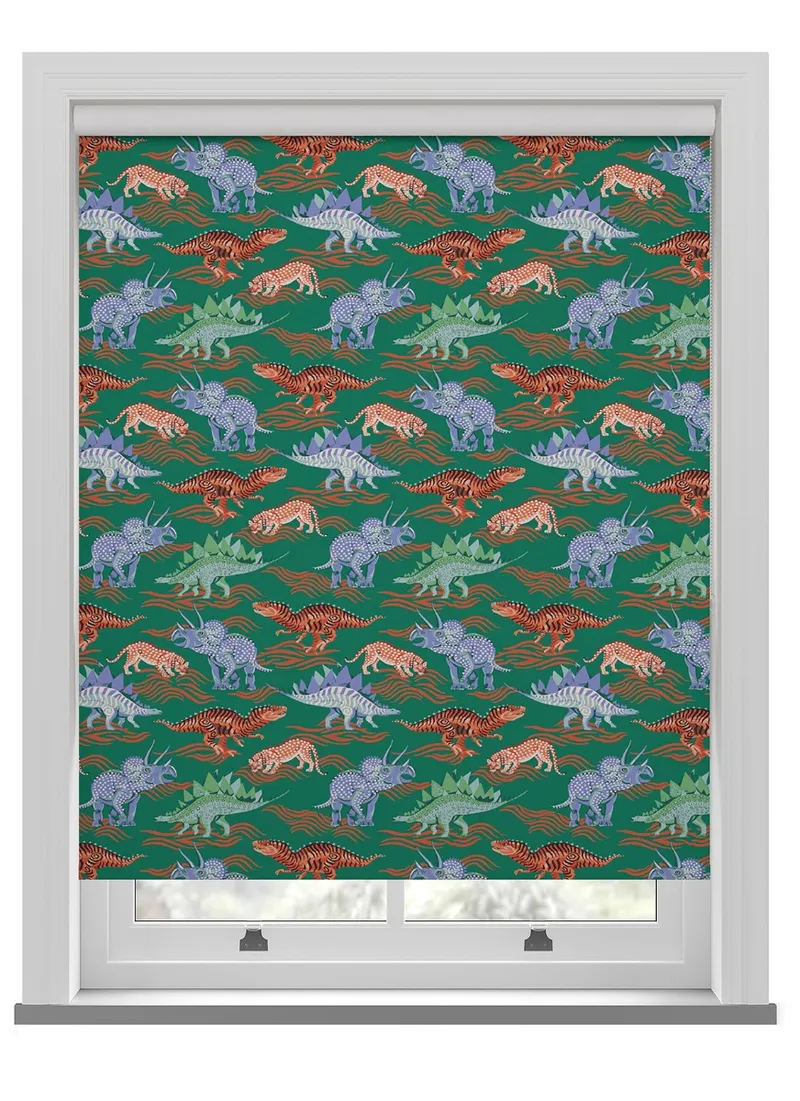 Cath Kidston Dinosaur Green Roller Blind