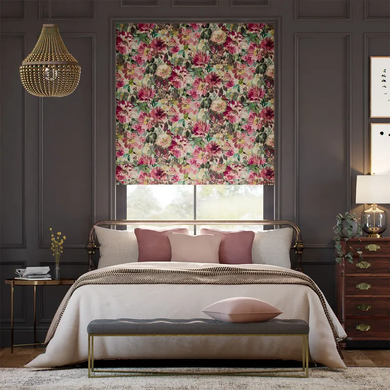 Tahiti Cerise Roman Blind