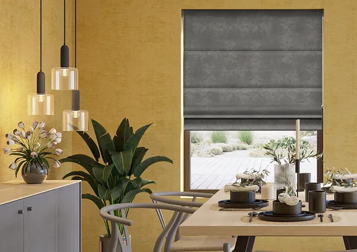 Florence Faux Suede Woodland - Roman Blind