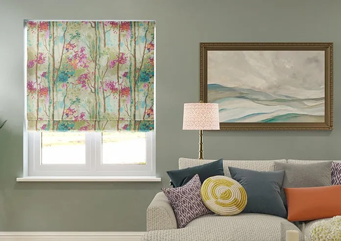 Silver Birch Jewel - Roman Blind