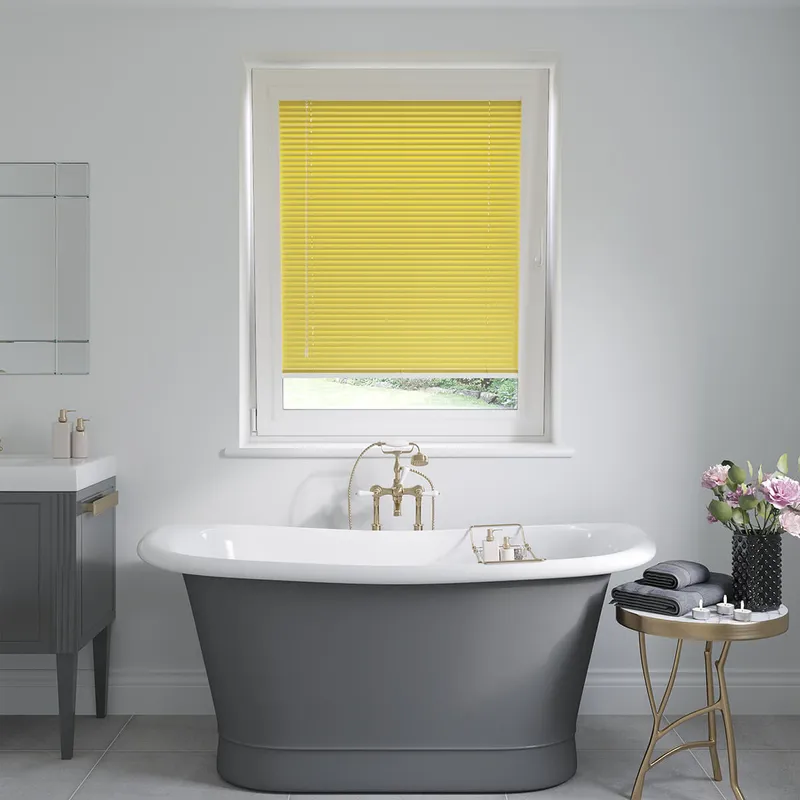 Perfect Fit Luscious Lemon Yellow Venetian Blinds 25mm