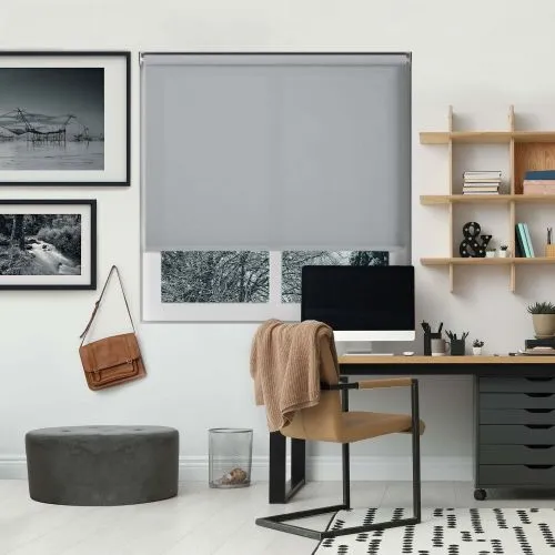Origin Stratus Grey Cordless Roller Blind