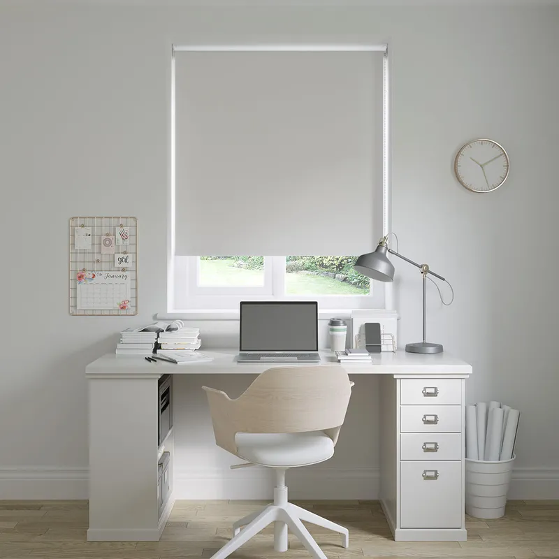 Barcelona Frost White Roller Blinds
