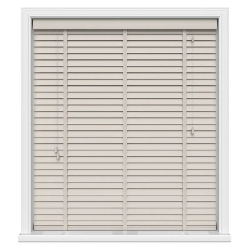 Light Fawn Luxury Real Wood Uk - Wooden Blinds