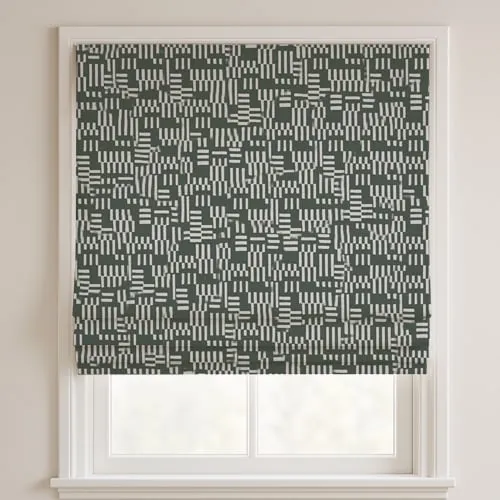 Pinto Charcoal Deluxe Roman Blinds