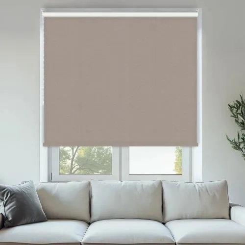 Vibe Blackout Mocha Roller Blinds - Shop Now