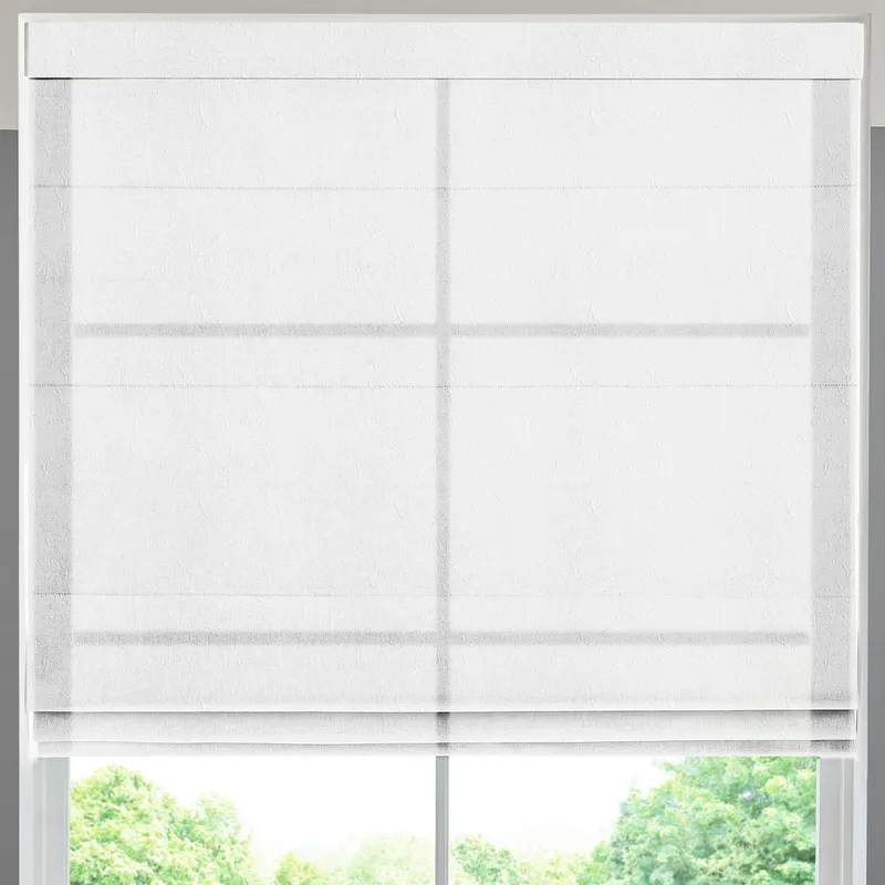 Eloise Sheer Voile Made To Measure Roman Blind Snow